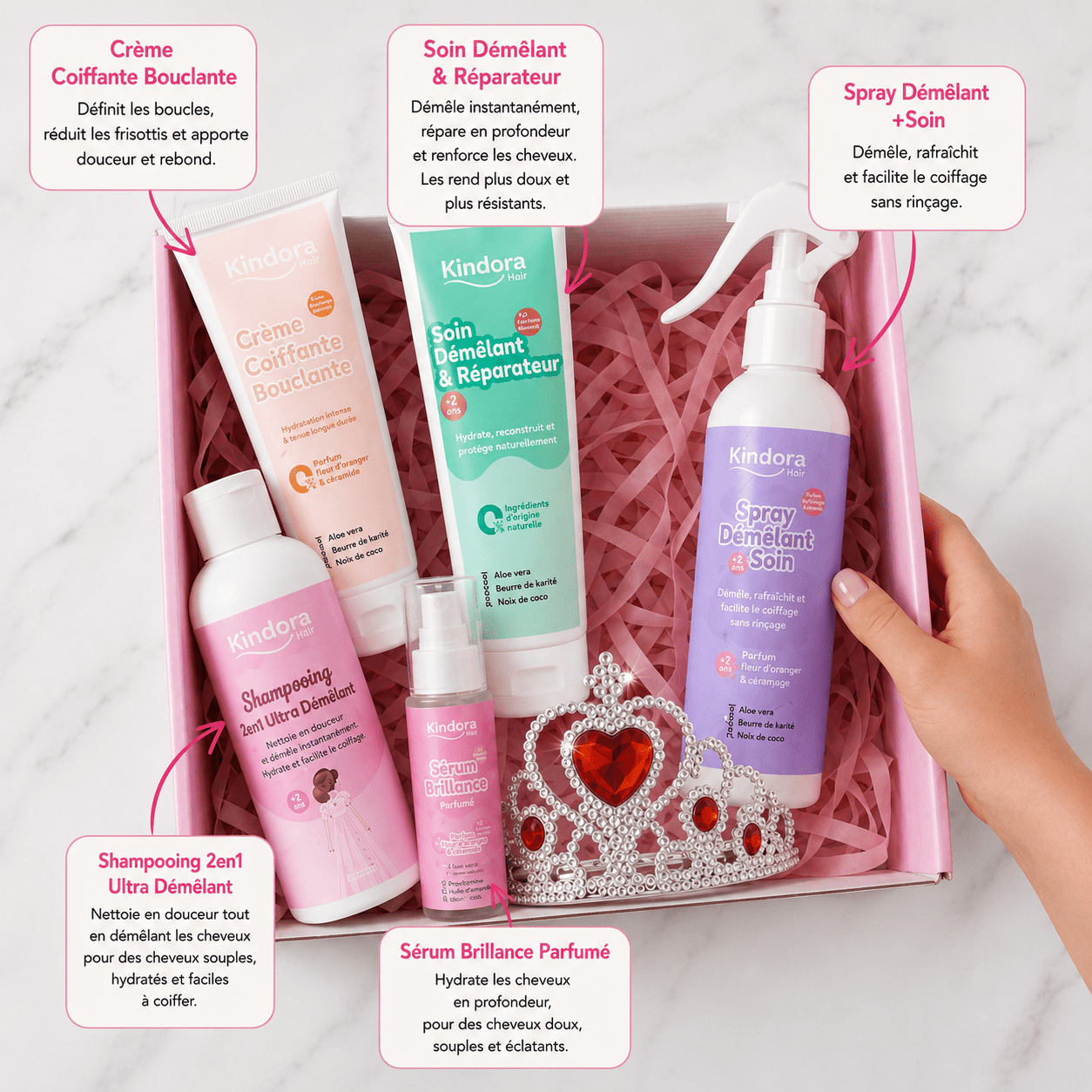 Box الأميرات (Cheveux Lisses & Fins) - Kindora