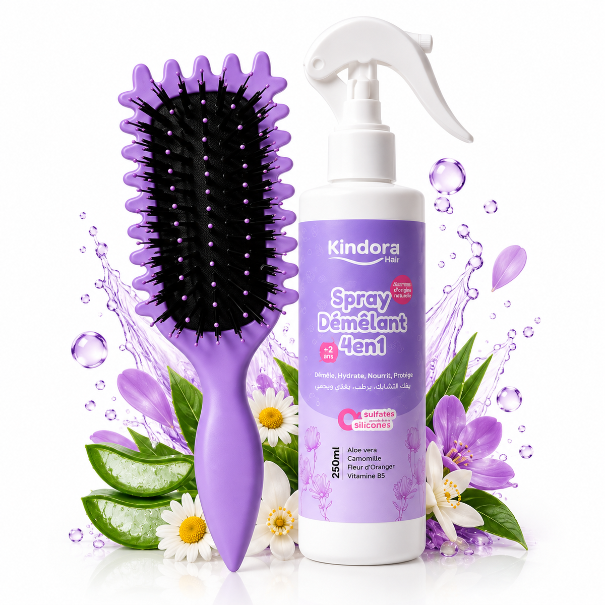 Pack Démêlage (Spray démêlant + Brosse )