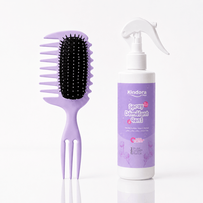 Pack Démêlage (Spray démêlant + Brosse ) - Kindora