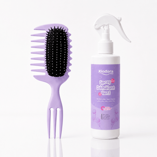 Pack Démêlage (Spray démêlant + Brosse ) - Kindora